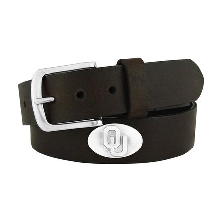 Zep-Pro UOK-BOLP-BRW-40 Oklahoma Sooners Concho Emblem Brown Belt Size 40